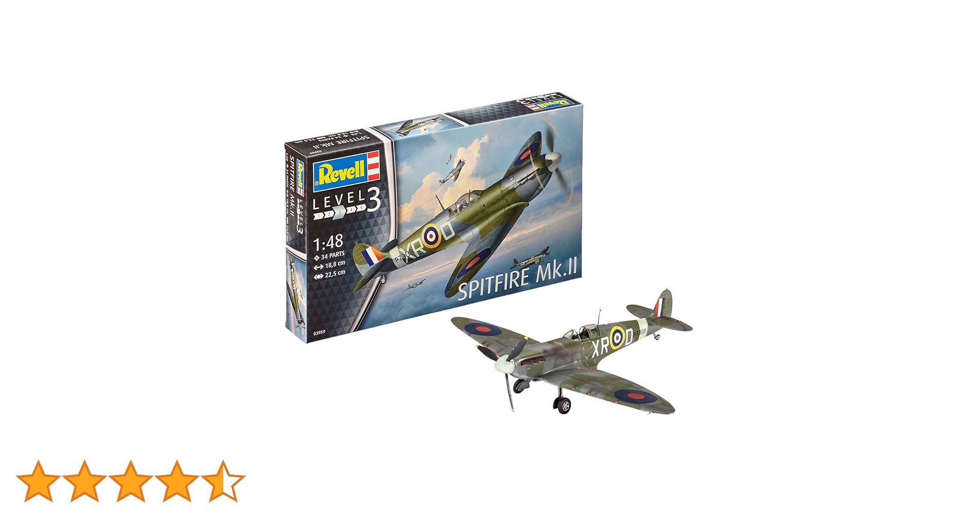 Amazon | ドイツレベル 1/48 スピットファイア MK.II プラモデル